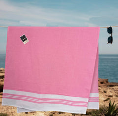 Padhumam Cotton Large Size Bath Towel 400 Gsm | Towels For Men & Women (Pink)