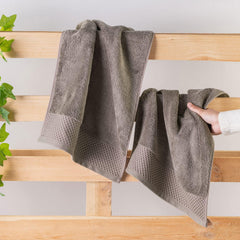 Spread Spain Hand Towels 500 Gsm | Micro Modal Large Size Highly Absorbent Soft Quick Dry Hand Towel (Brown) - 2 Pcs