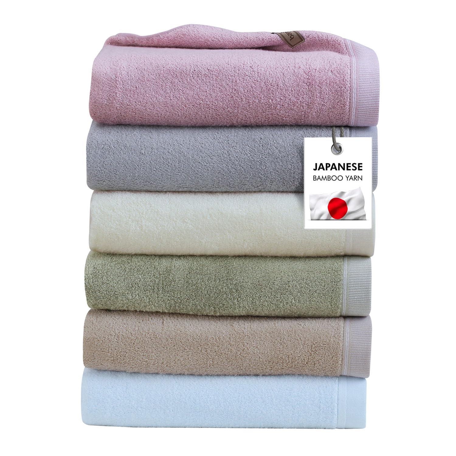 Spread Spain Bamboo Hand Towel 360 Gsm | Ultra Soft Absorbent & Quick Dry Towel For Daily Use, Gym, Pool, Travel, Sports & Yoga (Light Blue)