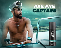 Beardo Mariner Capt Jack Long Lasting Perfume Body Spray 240ml 8.1 Fl.oz. Pack Of 2 | Best Gift For Men