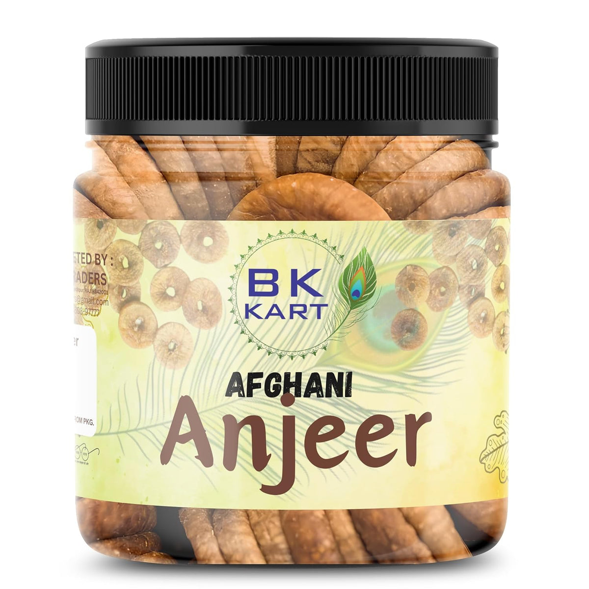 100% Natural Afghani Anjeer Dried Figs By Bk Kart 250gm, | Vitamins & Minerals Natural Sweetness Healthy dry fruits for Diet | 8.8 Ounce