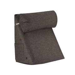 Adjustable Wedge Pillow, Prevents Acid Reflux & Snoring, Bed Pillow, Dark Brown | Made Of Memory Foam Pillow, Microfiber For Neck & Back Support | Soft Washable Cover, Multi-Purpose Use