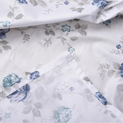 Printed Single Bedsheet With 1 Pillow Covers - 60 X 90 Inches, White & Grey | Soft, Breathable, Luxury Bedsheet | Hypoallergenic & Skin-Friendly
