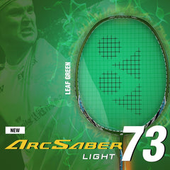 Yonex ARCSABER 73 LIGHT Badminton Racquet, G4 5U, Colour - Leaf Green, Grip Size - 4 3/4 Inches