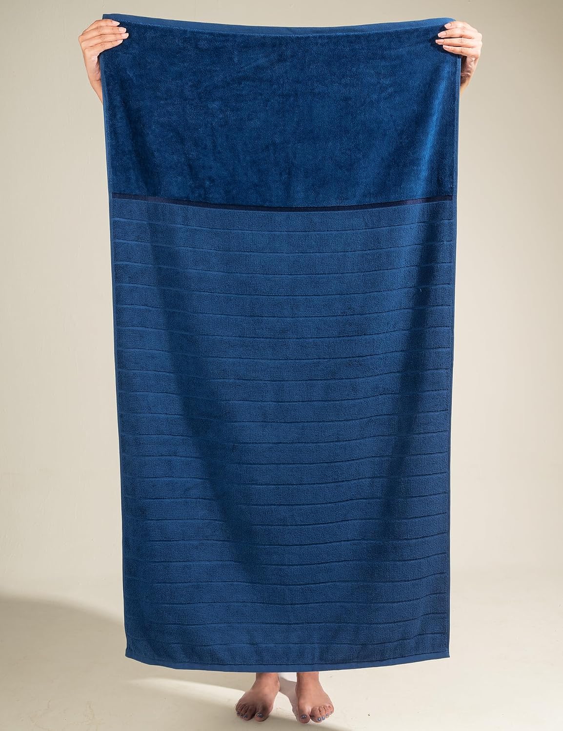 Damensch 100% Cotton Towel | Super Soft Towels For Bath Large Size, Ultra Absorbent, Quick Dry Towel For Women & Men (Nightfall Blue)