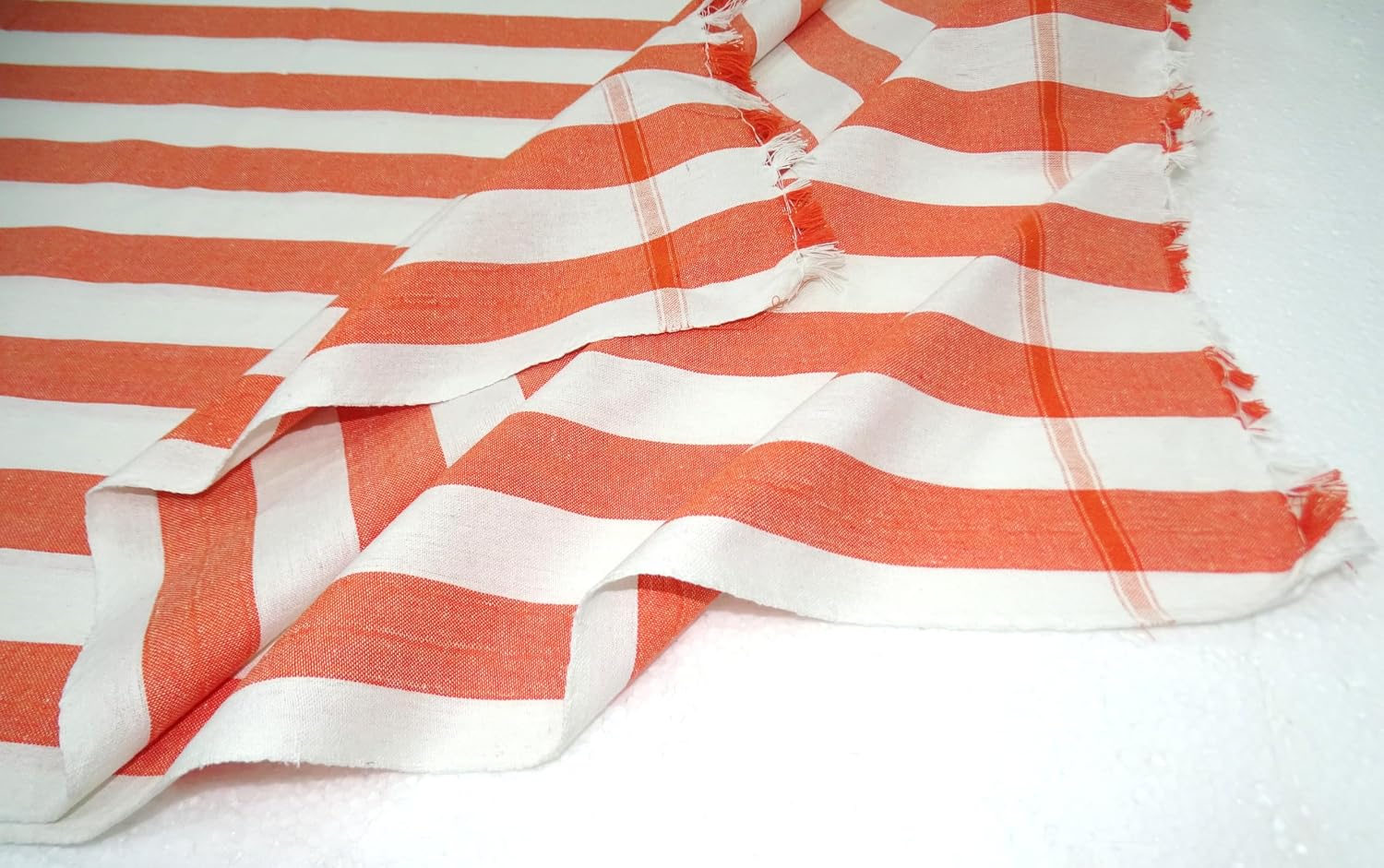 Sr Handlooms And Textiles 100% Handloom Cotton Extra Large Size Bath Towels 900 Gsm (Coral Red, Blue & Yellow) - 3 Pcs