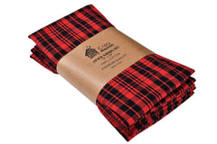 Crazyweaves Crazy Weaves Cotton Hand Towel 400 Gsm | Lunch Box Towels Daily Use 100% Pure Cotton Towel | Pack Of 4 (Red)