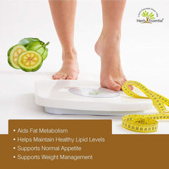 Herb Essential Pure Garcinia Cambogia Extract 500mg, Weight Loss | 60 Tablets 100gm 0.2lbs Each Pack Of 2