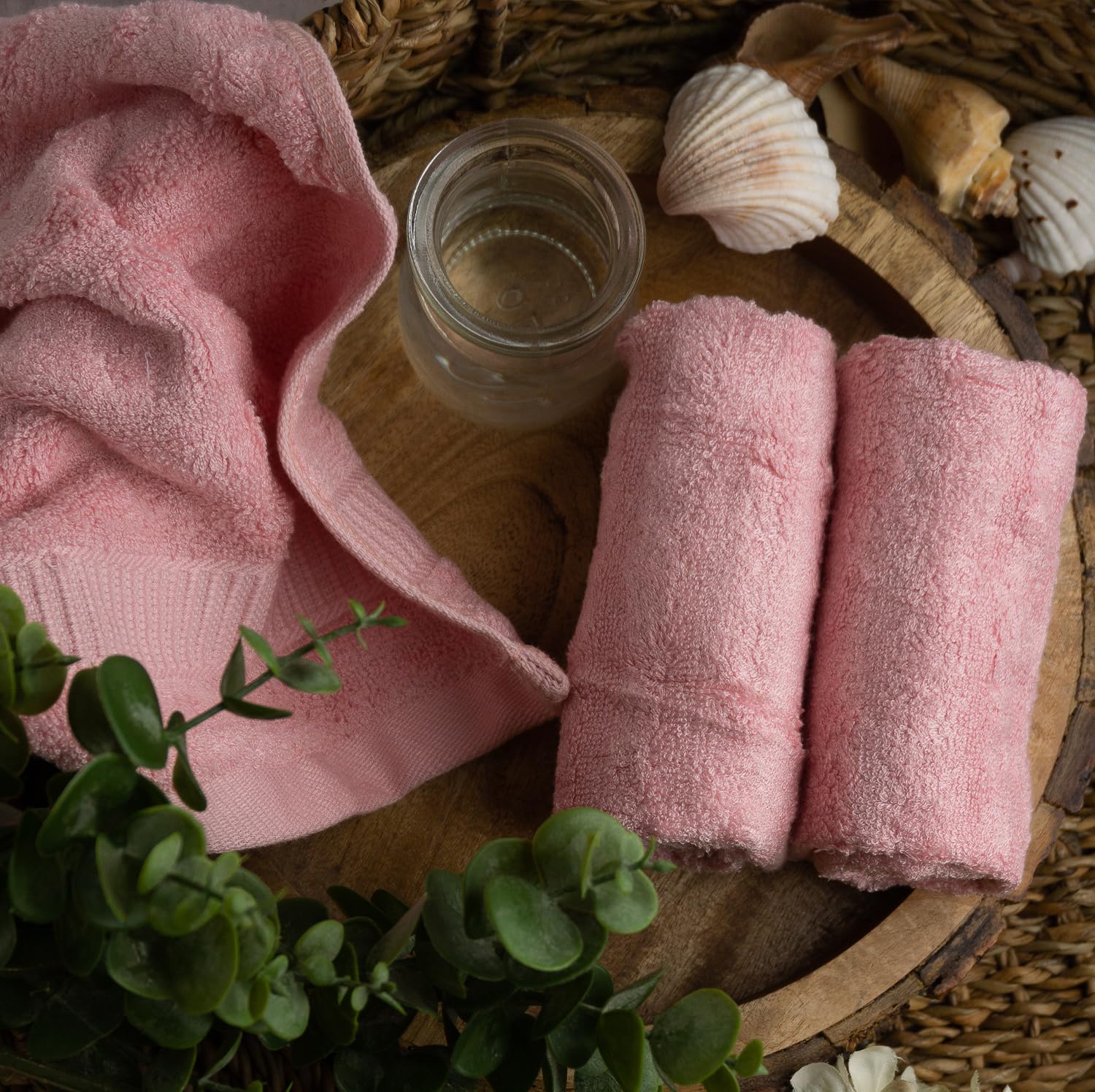 Mush 100% Bamboo Face Towel 500 Gsm | Ultra Soft, Absorbent, & Quick Dry Towels For Facewash, Gym, Travel | Suitable For Sensitive/Acne Prone Skin | Pack Of 3