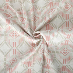Double Bedsheet With 2 Pillow Covers - 90 X 100 Inches, Pink & Beige | Soft, Breathable & Skin-Friendly Bedding For Daily Use