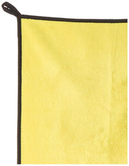 Woscher Microfiber Cloth 200 Gsm | Ultrasoft & Quick Drying Car Microfiber Cleaning Towel, Lint Free Automotive Microfiber Towel (Yellow & Grey)- Pack Of 1