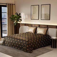 Premium Bedding Set King Size Bedsheet With 2 Pillow Covers | 90 X 108 Inches, Brown & Beige | Ultimate Comfort, Breathable - Wedding Gift For Couples
