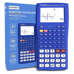 Scientific Graphic Calculator – Catiga CS121 - Scientific And Engineering Calculator - Programmable System (Blue) | 280 Functions-including Fractions, Statistics, Complex Number Calculations