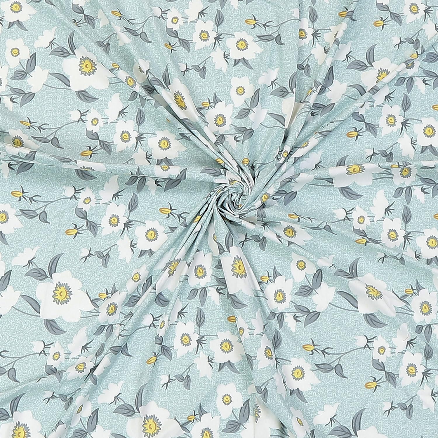 Cotton Rich Double Bedsheet With 2 Pillow Covers - 82 X 84 Inches, Light Blue & White | Skin Friendly Fabric For Everyday Comfort - Perfect Gifting For Wedding Anniversary
