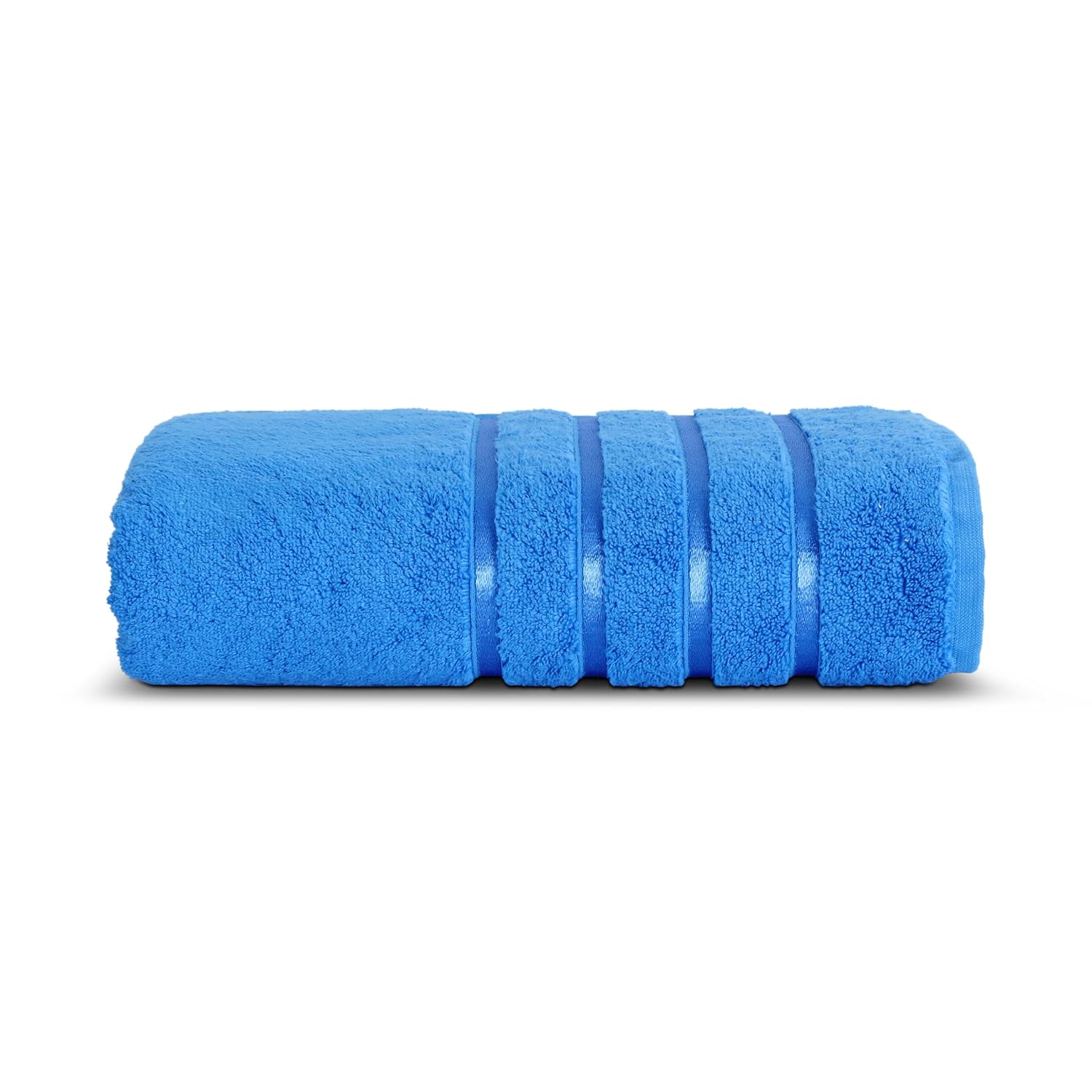 Spread Spain 100% Cotton Bath Towels 600 Gsm | Roman Bath Towel Large Size Soft, Fluffy & Absorbent - Azhar Blue