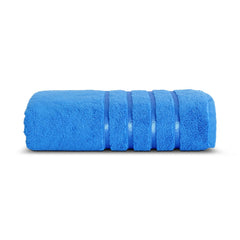 Spread Spain 100% Cotton Bath Towels 600 Gsm | Roman Bath Towel Large Size Soft, Fluffy & Absorbent - Azhar Blue