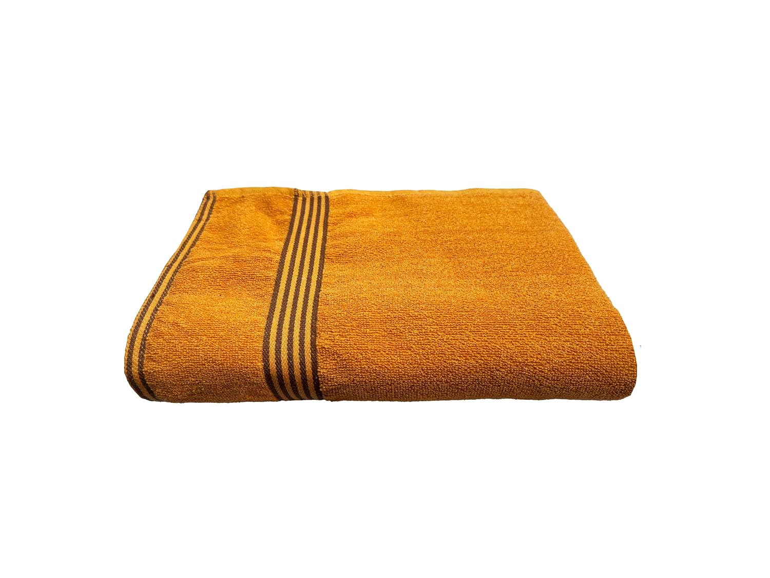 Space Fly Cotton Luxury Large Size Bath Towel 1000 Gsm (Yellow) - Pack Of 2