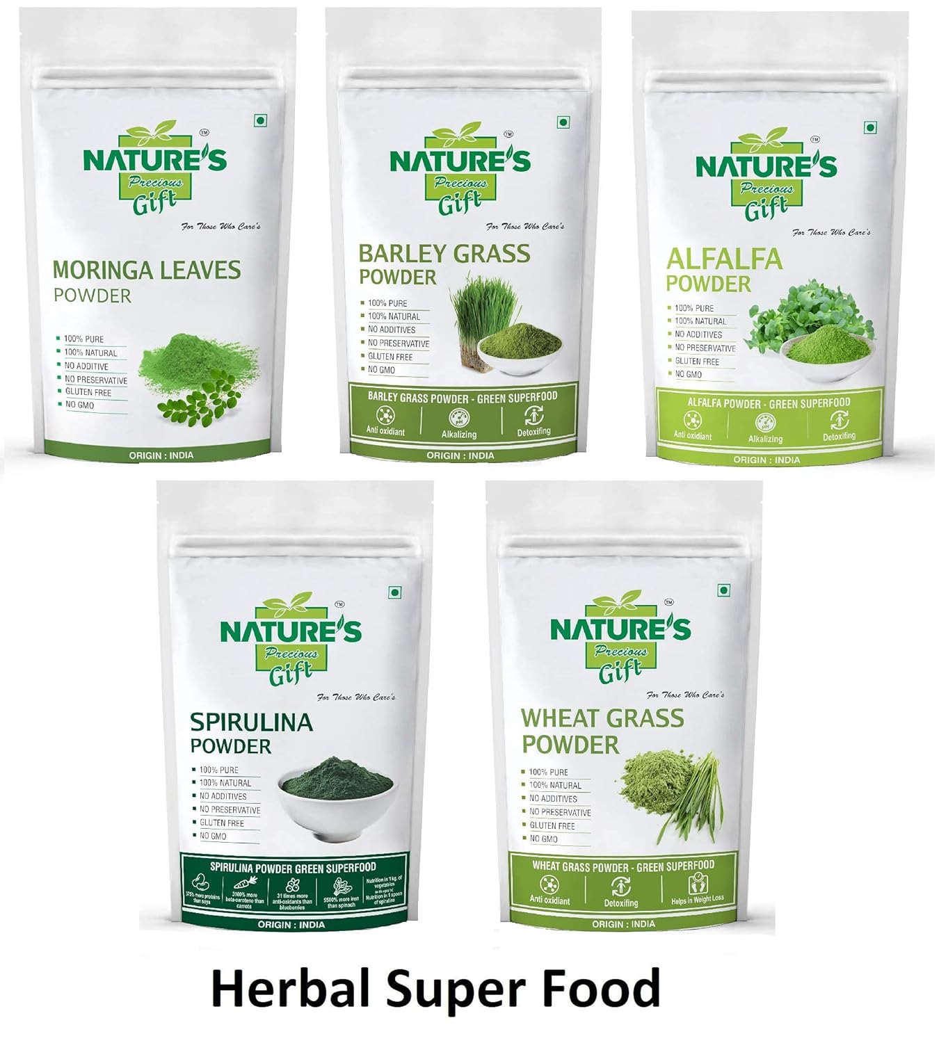 Nature's Precious Gift Alfalfa Powder, 100% Pure, Natural & Premium Quality, High Content Of Antioxidants, Vitamins C & K, Copper, Folate & Magnesium. | 100gm, 0.2lbs