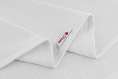 Casa Copenhagen Egyptian Cotton Waffle 1 Pcs Large Bath Towel 500 Gsm (White)
