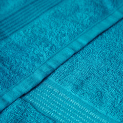 Kopa By Bianca Hand & Gym Towel 800 Gsm | 100% Cotton Soft Terry D'Ross Collection (Turquoise Blue)- 4 Piece