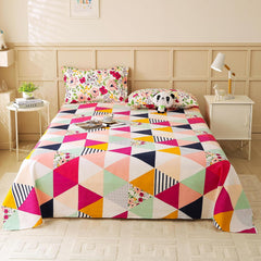 Microfiber Bedsheet Double Bed With 2 Pillow Cover - 88 X 100 Inches, Multicolor | Soft & Light-Weight - Special Occasion | Bedsheet For Queen Size Bed