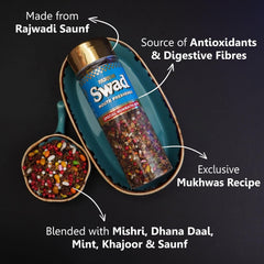 Panjon Swad Mumbaiya Mix Mukhwas 260gm, (130gm *2 Bottles) | Perfect For After-Meal Snack