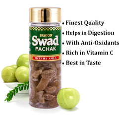 Panjon Swad Hing Peda & Meetha Amla Candy 470gm, (235gm *2) Pachak Mouth Freshener 2 Bottles