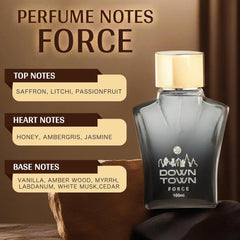 JD International Down Town Force Perfume For Men & Women - 100ml, 3.4 Fl.oz. | Long Lasting Fragrance