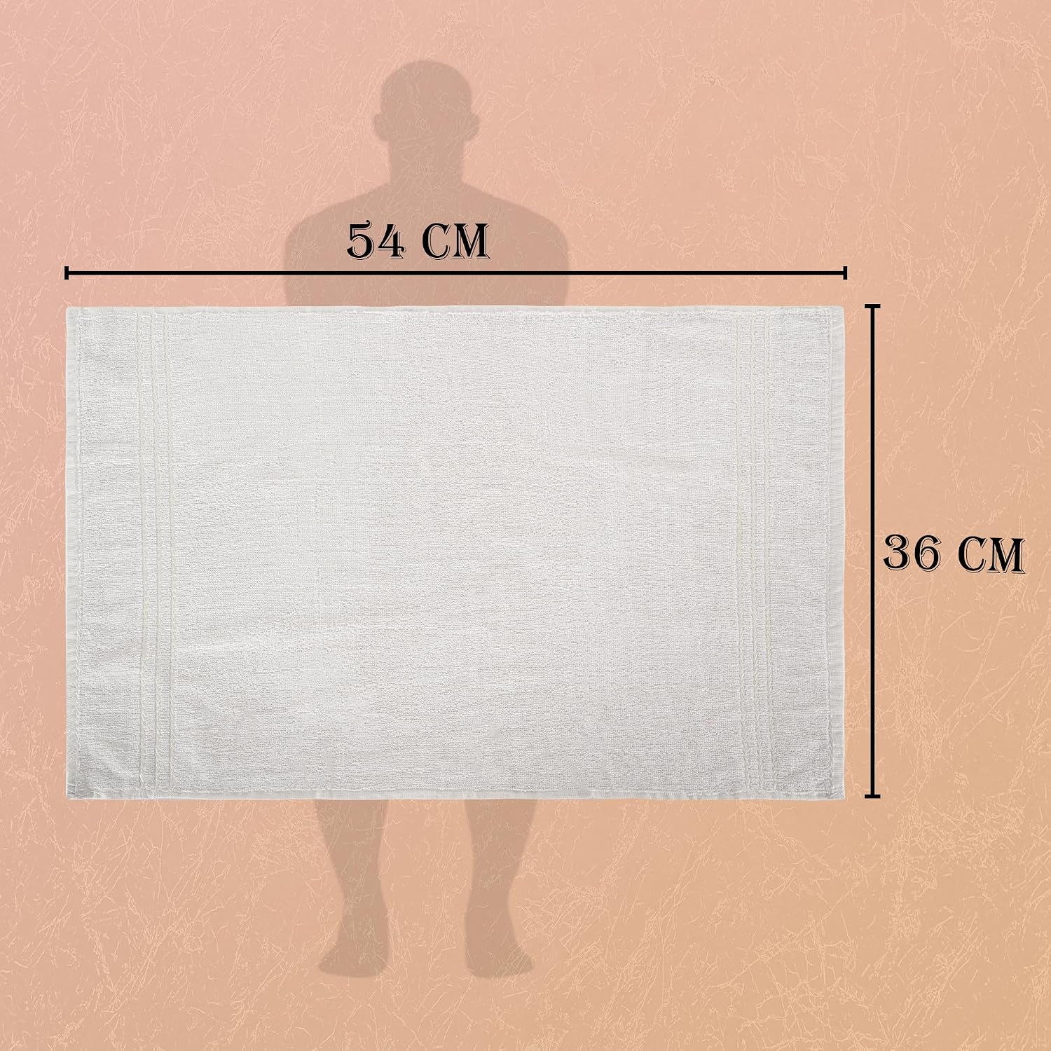 Kuber Industries Face Towel 200 Gsm | Small Hand Napkins For Man & Women | Hand Towel For Facewash, Gym | White (Set Of 9)