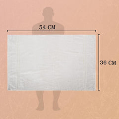 Kuber Industries Face Towel 200 Gsm | Small Hand Napkins For Man & Women | Hand Towel For Facewash, Gym | White (Set Of 9)