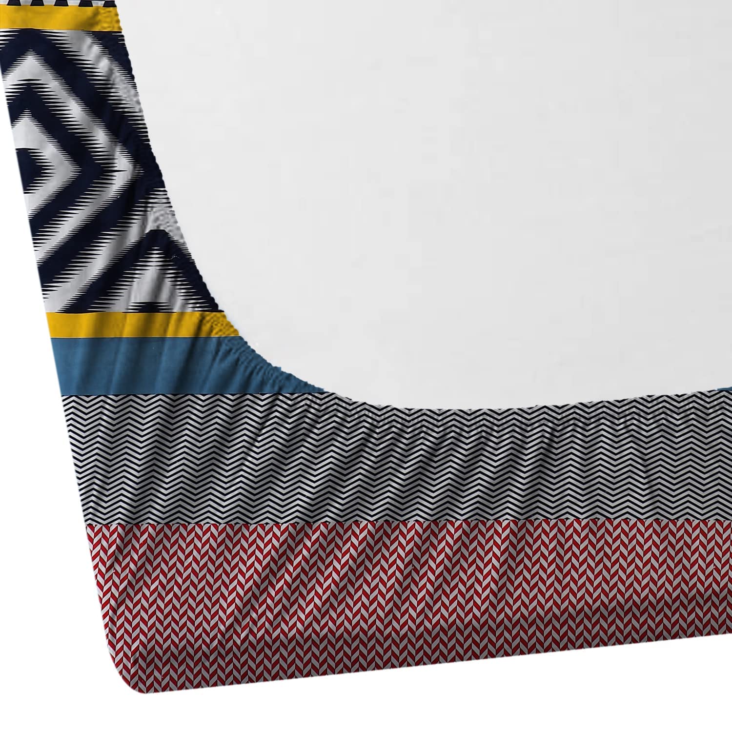 Printed Bedsheet For Queen Size With 2 Pillow Covers - 78 X 60 X 8 Inches, Multicolor | Luxurious Glace Cotton Super Soft | 210 Thread Count