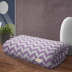 Khillayox Microfiber Hudson Large Size Bath Towel 400 Gsm (Purple)