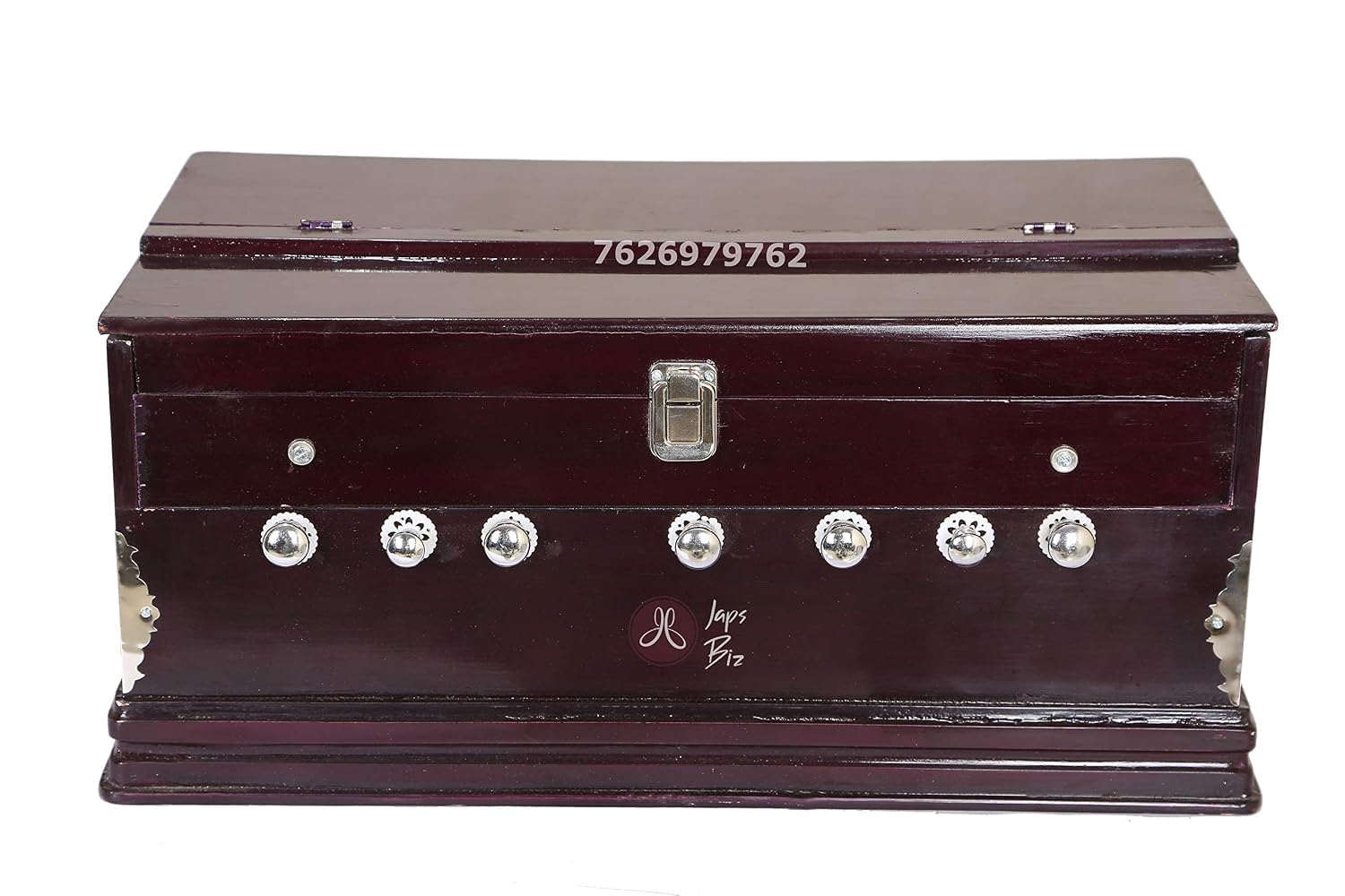 Musical Instrument Harmonium With Carry Bag - 39 Keys, 7 Stopper, 7 Bellow, 3 1/4 Octave, Two Reeds (Bass- Male) | Instant Response Keyboard