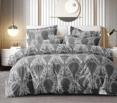 King Size Double Bedsheet With Two Pillow Covers - 108 X 108 Inches, Charcoal Grey | Smooth To Touch, Breathable & Long Lasting - Ideal For Everyday Comfort