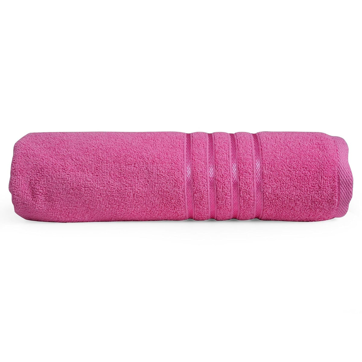Cross Wave Exim Cotton Bath Towel 450 Gsm | Ultra Soft & Absorbent Towel (Pink)