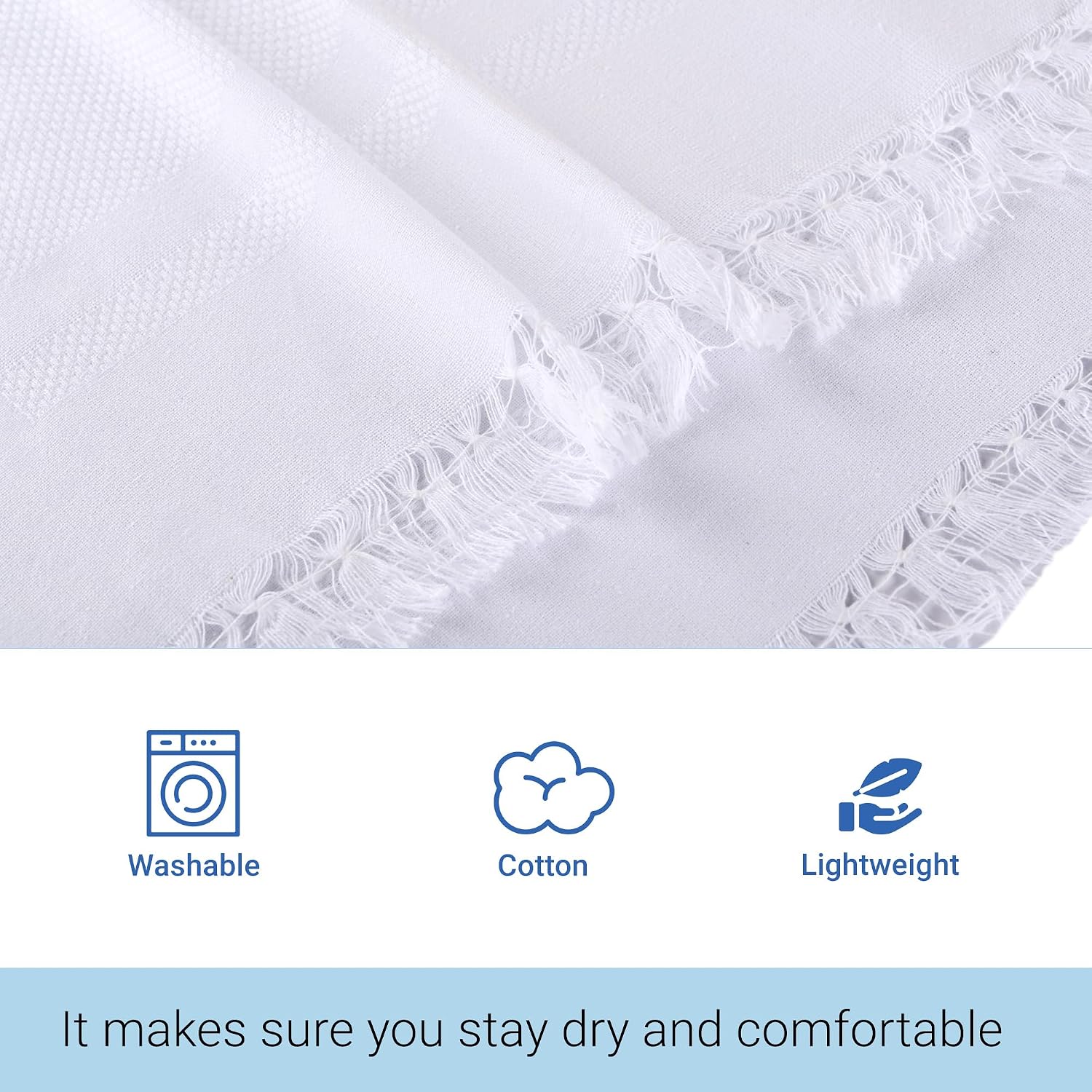 Kuber Industries Face Towel 200 Gsm | Cotton Easily Washable Travel Friendly Pocket Towels & Gym Napkins | Pack Of 12 (White)