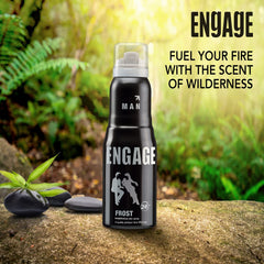 Engage Frost Deodorant For Men | Citrus & Spicy , Skin Friendly Fragrance Body Spray 150ml 5 Fl.oz.