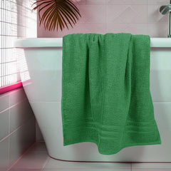 Swaursaha Premium Cotton Bath Towel 600 Gsm | Ultra Soft, Quick Dry, Super Absorbent Towel For Home, Spa, Gym & Travel (Green)