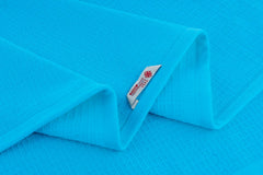 Casa Copenhagen Egyptian Cotton Waffle 1 Pcs Large Bath Towel 500 Gsm (Teal Blue)