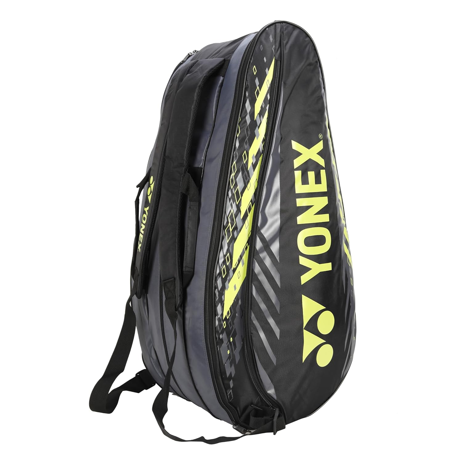 Yonex Badminton Racquet Bag 2329 T02 BT9, Colour - Black Light Lime, Size - Large, Material - Polyurethane