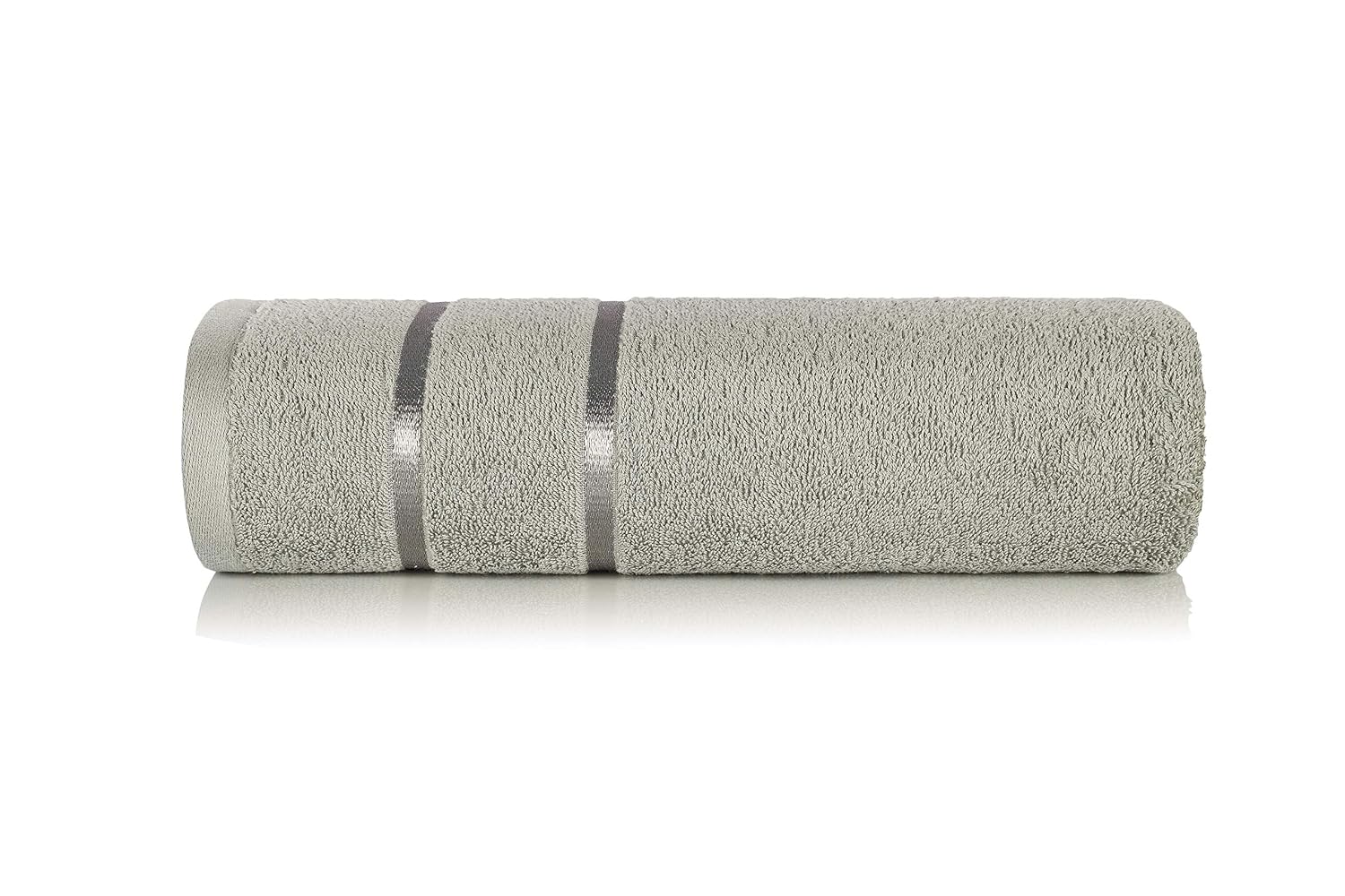 Casa Copenhagen Denmark Design 2 Bath + 2 Hand & 2 Washcloths Towels 1800 Gsm | He & She Super Soft Collection 100% Cotton 6 Piece Towel Set - Grey & White