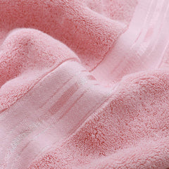 Tiqh 100% Egyptian Cotton Bath Towels 1200 Gsm | Heavy Weight & Absorbent-Top Luxury Bath Towels (Pink)- 2 Piece