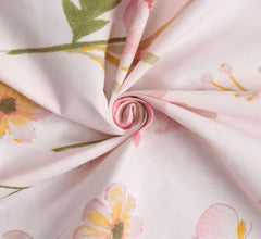 Floral King Size Bedsheet With 2 Pillow Covers - 90 X 108 Inches, Pink | Lightweight, Washable & Fade-Resistant Bedsheet Designed For Daily Use