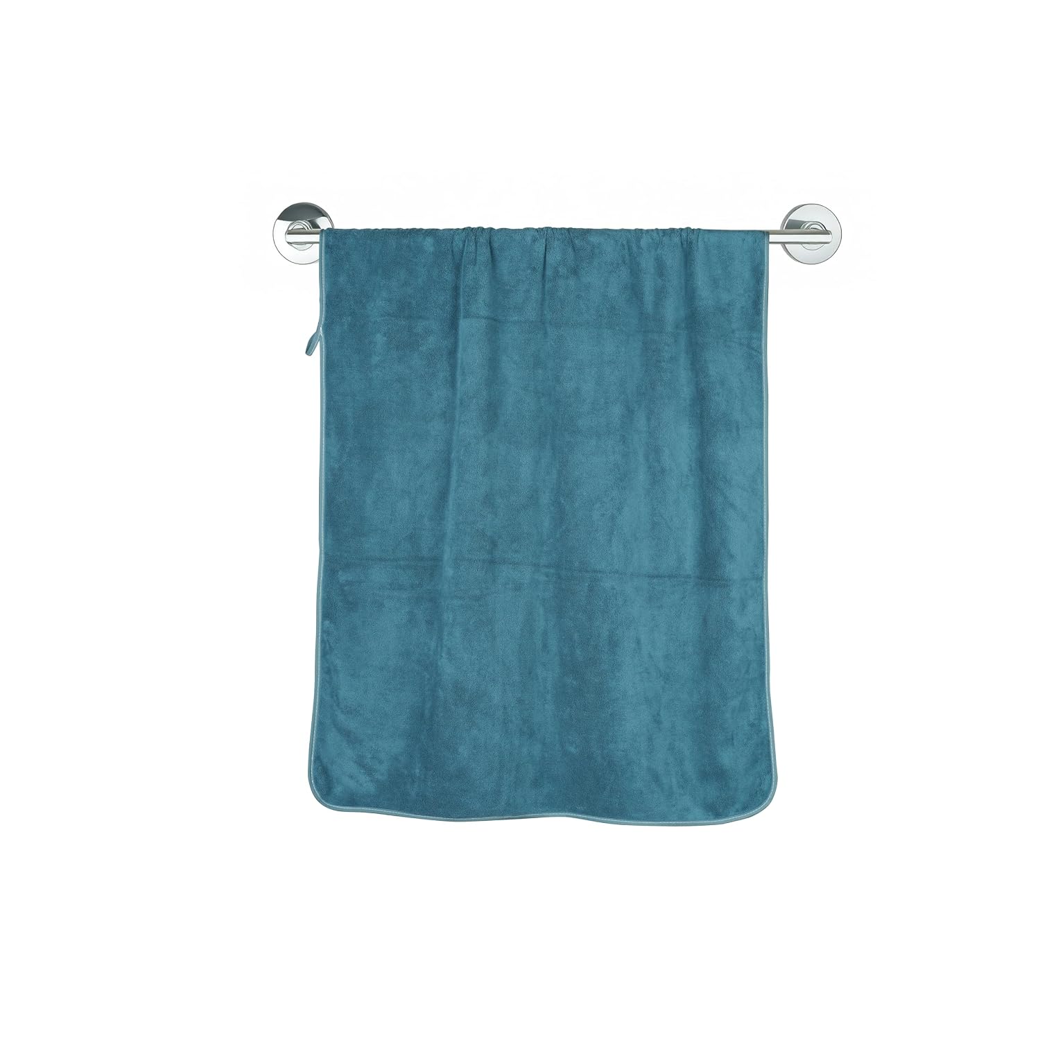 Glivary Microfiber Bath-Soft Towel 640gsm | With Hook Quick Dry Super Absorbent-Bath Towel For Men & Women (Greenish Blue/Grey) | Pack Of 2