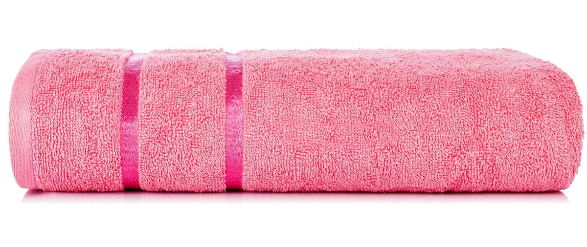 Casa Copenhagen Egyptian Cotton Eternal 1 Pcs Large Bath Towel 500 Gsm (Flamingo Pink)
