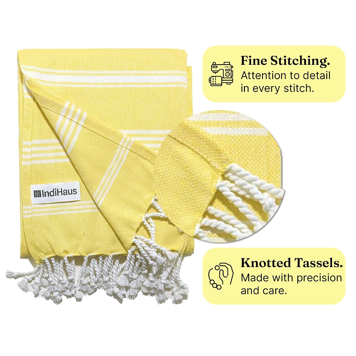 Indihaus Premium Large Cotton Bath Towels 380 Gsm | Soft, Absorbent & Comfortable Large Size Bath Towels | Set Of 2 (Sunshine Yellow & Ocean Teal)
