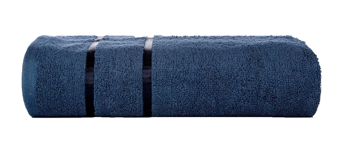 Casa Copenhagen Egyptian Cotton Eternal 1 Pcs Large Bath Towel 500 Gsm (Navy)