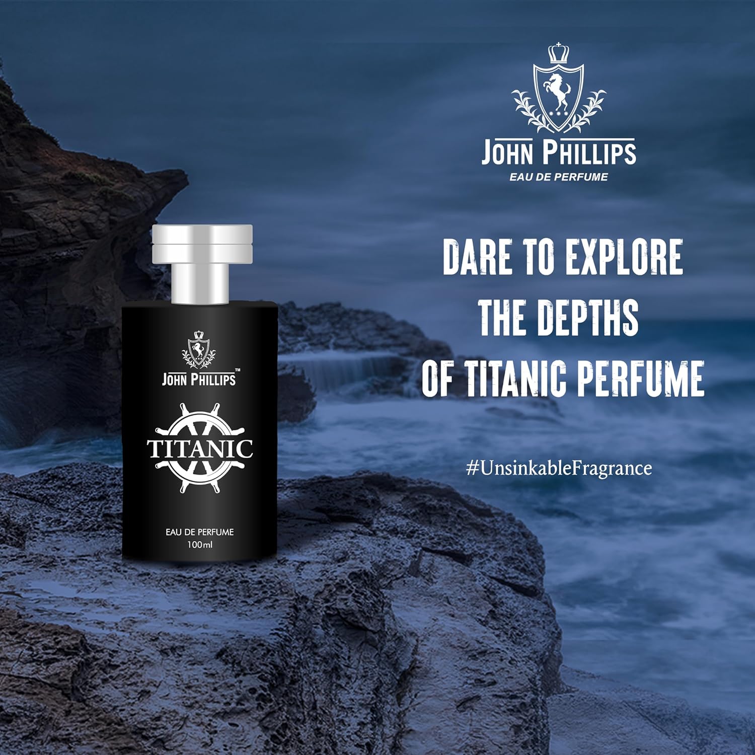 John Phillips Luxury Titanic & London Dreams Eau De Parfum 100ml 3.4 Fl.oz. Each Pack Of 2 For Men & Women