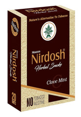 Herbal Cigarette Rolled In 100% Organic Natural Paper & Made With Herbal Ingredients - Clove Mint Flavored Tobacco Free & Nicotine Free Herbal Smoke | Pack Of 20 Herbal Cigarettes