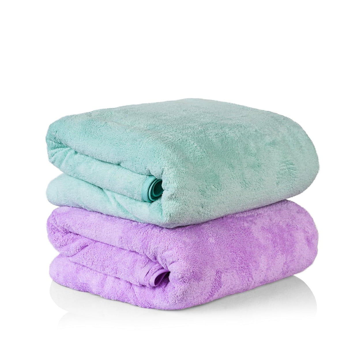 Sellsworld Microfiber Large Bath Towel | Quick Dry Super Absorbent Bath Towel For Men & Women | Towel For Bath, Travel, Gym, Beach, Pool & Yoga (Green & Purple)